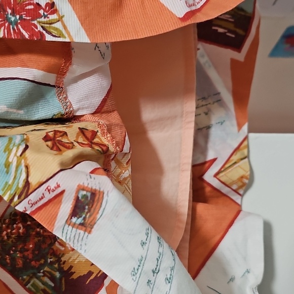 Eddie Bauer Postcard Print Skirt Size 8 - Picture 6 of 9